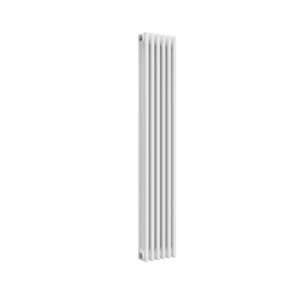 1500 x 290 mm / 3 Column Reina Designer White Colona Traditional Column Vertical Radiator