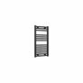 800 x 400 mm Reina Diva Black Flat Designer Heated Towel Radiator