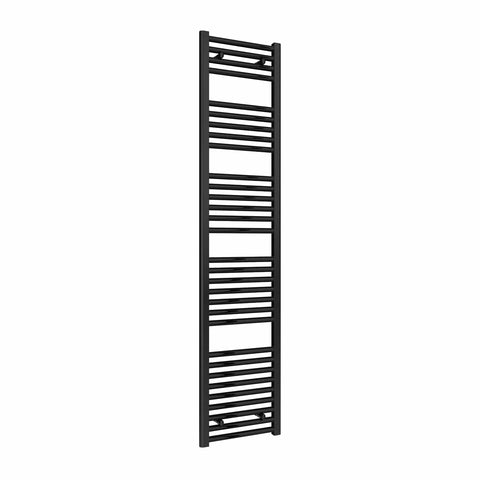 Reina Diva Black Flat Designer Heated Towel Radiator