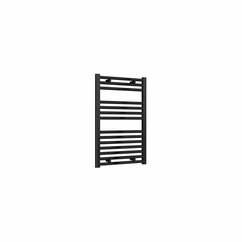 800 x 500 mm Reina Diva Black Flat Designer Heated Towel Radiator
