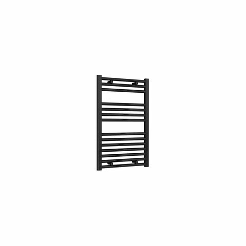 800 x 500 mm Reina Diva Black Flat Designer Heated Towel Radiator