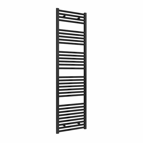 800 x 600 mm Reina Diva Black Flat Designer Heated Towel Radiator