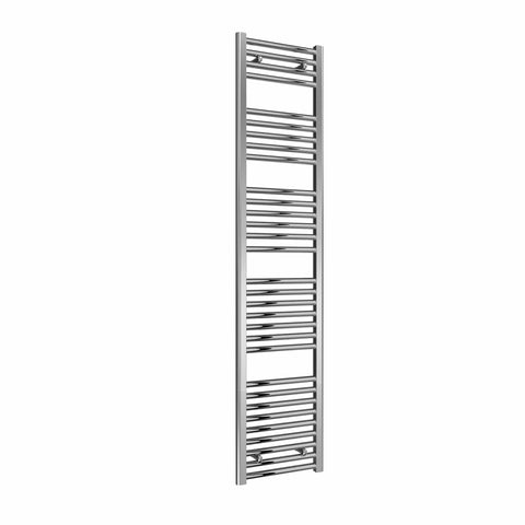 Flat / Straight / 1800 x 400 mm Reina Diva Designer Chrome Heated Towel Radiator 25mm Tubes