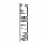 Flat / Straight / 1800 x 450 mm Reina Diva Designer Chrome Heated Towel Radiator 25mm Tubes