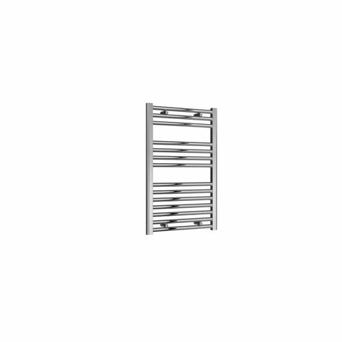 Flat / Straight / 800 x 500 mm Reina Diva Designer Chrome Heated Towel Radiator 25mm Tubes