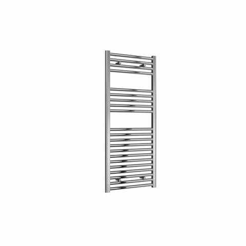 Flat / Straight / 1200 x 500 mm Reina Diva Designer Chrome Heated Towel Radiator 25mm Tubes