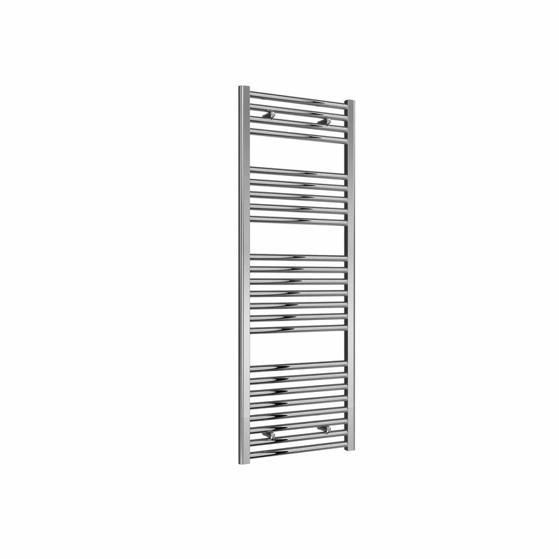 Flat / Straight / 1400 x 500 mm Reina Diva Designer Chrome Heated Towel Radiator 25mm Tubes
