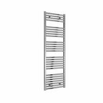 Flat / Straight / 1600 x 500 mm Reina Diva Designer Chrome Heated Towel Radiator 25mm Tubes