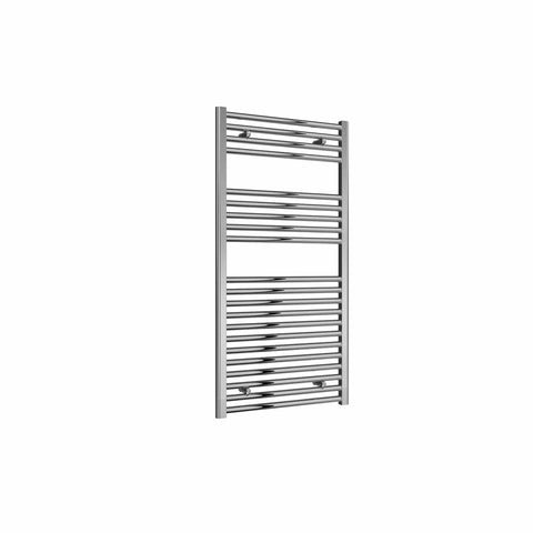 Flat / Straight / 1200 x 600 mm Reina Diva Designer Chrome Heated Towel Radiator 25mm Tubes