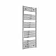 Flat / Straight / 1600 x 600 mm Reina Diva Designer Chrome Heated Towel Radiator 25mm Tubes