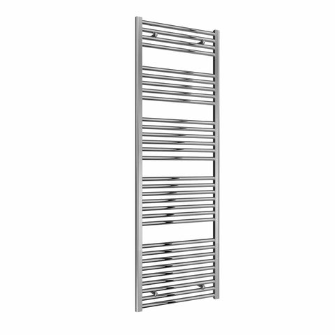 Flat / Straight / 1800 x 600 mm Reina Diva Designer Chrome Heated Towel Radiator 25mm Tubes