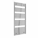 Flat / Straight / 1800 x 750 mm Reina Diva Designer Chrome Heated Towel Radiator 25mm Tubes