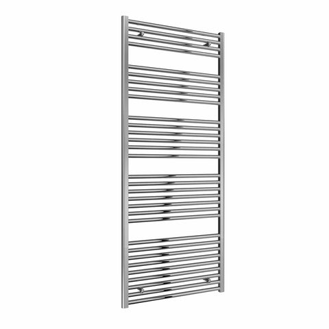 Flat / Straight / 1800 x 750 mm Reina Diva Designer Chrome Heated Towel Radiator 25mm Tubes