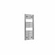 Curved / 1000 x 400 mm Reina Diva Designer Chrome Heated Towel Radiator 25mm Tubes