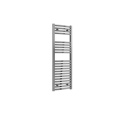 Curved / 1200 x 400 mm Reina Diva Designer Chrome Heated Towel Radiator 25mm Tubes