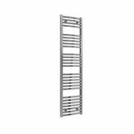 Curved / 1600 x 400 mm Reina Diva Designer Chrome Heated Towel Radiator 25mm Tubes