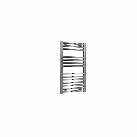 Curved / 800 x 450 mm Reina Diva Designer Chrome Heated Towel Radiator 25mm Tubes