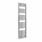 Curved / 1800 x 450 mm Reina Diva Designer Chrome Heated Towel Radiator 25mm Tubes