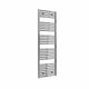 Curved / 1600 x 500 mm Reina Diva Designer Chrome Heated Towel Radiator 25mm Tubes