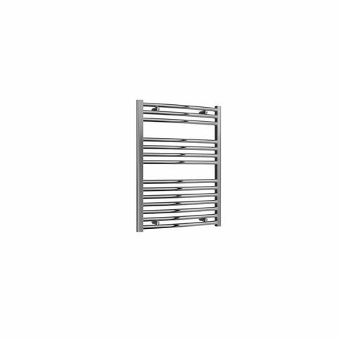 Curved / 800 x 600 mm Reina Diva Designer Chrome Heated Towel Radiator 25mm Tubes