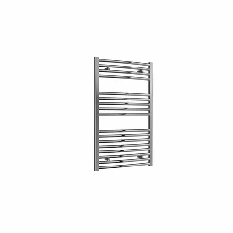 Curved / 1000 x 600 mm Reina Diva Designer Chrome Heated Towel Radiator 25mm Tubes