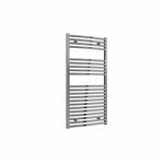 Curved / 1200 x 600 mm Reina Diva Designer Chrome Heated Towel Radiator 25mm Tubes