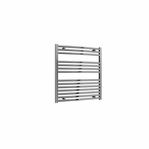 Curved / 800 x 750 mm Reina Diva Designer Chrome Heated Towel Radiator 25mm Tubes