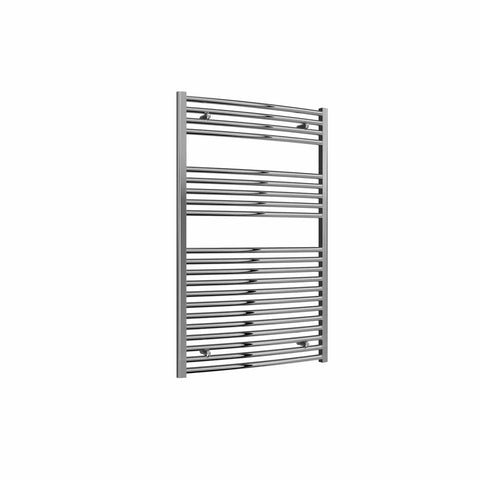 Curved / 1200 x 750 mm Reina Diva Designer Chrome Heated Towel Radiator 25mm Tubes