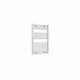 800 x 500 mm Reina Diva Designer Flat White Heated Towel Rail Radiator