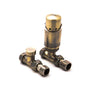 Reina Modal TRV Straight Valve Bronze With Lockshield