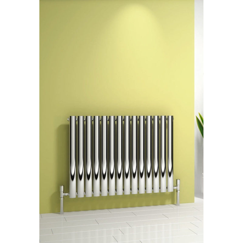 Reina Nerox Horizontal Heated Stainless Steel Designer Radiator