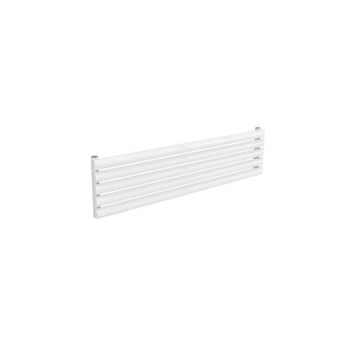 Single / White / 295 x 1200 mm Reina Nevah Horizontal Mild Steel Designer Radiator