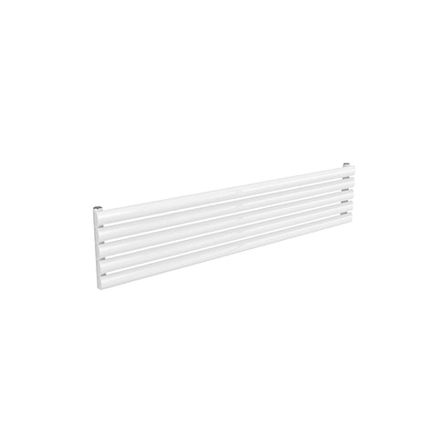 Single / White / 295 x 1400 mm Reina Nevah Horizontal Mild Steel Designer Radiator