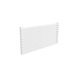 Single / White / 590 x 1200 mm Reina Nevah Horizontal Mild Steel Designer Radiator