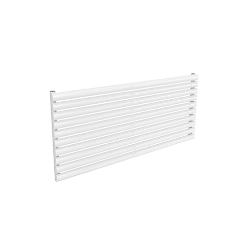 Single / White / 590 x 1400 mm Reina Nevah Horizontal Mild Steel Designer Radiator