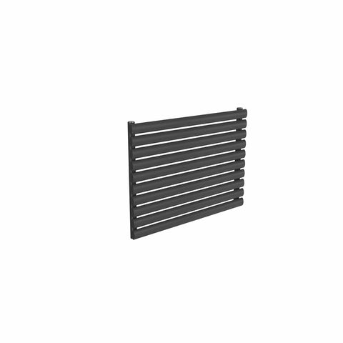 Single / Anthracite / 590 x 800 mm Reina Nevah Horizontal Mild Steel Designer Radiator