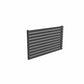 Single / Anthracite / 590 x 1000 mm Reina Nevah Horizontal Mild Steel Designer Radiator