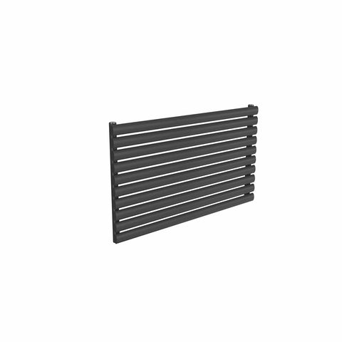 Single / Anthracite / 590 x 1000 mm Reina Nevah Horizontal Mild Steel Designer Radiator