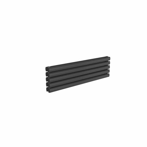 Double / Anthracite / 295 x 1000 mm Reina Nevah Horizontal Mild Steel Designer Radiator