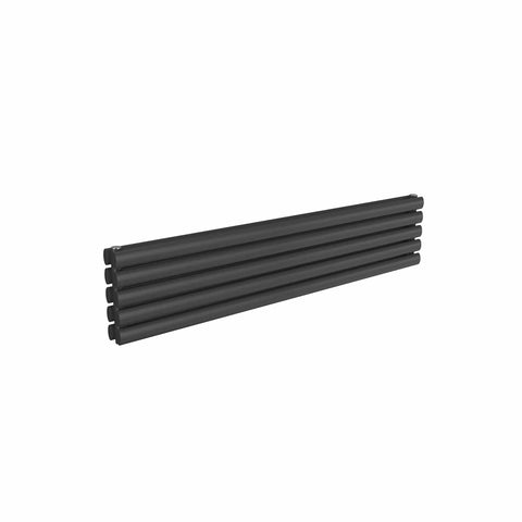 Double / Anthracite / 295 x 1400 mm Reina Nevah Horizontal Mild Steel Designer Radiator