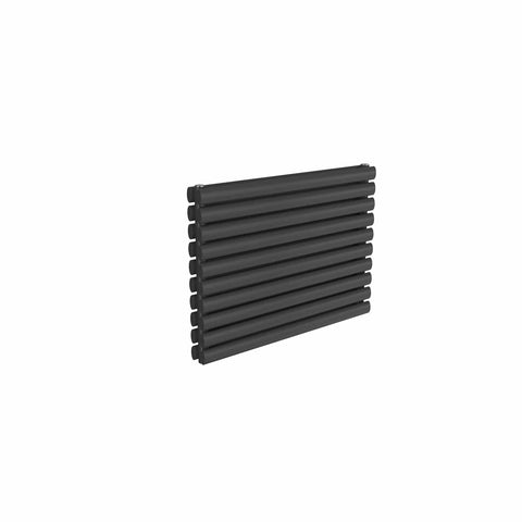 Double / Anthracite / 590 x 800 mm Reina Nevah Horizontal Mild Steel Designer Radiator