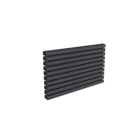 Double / Anthracite / 590 x 1000 mm Reina Nevah Horizontal Mild Steel Designer Radiator