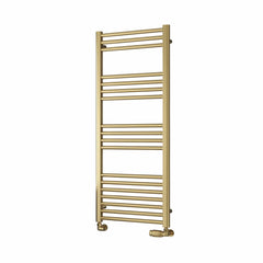 1200 x 500 mm Reina Ottone Brushed Brass Flat Designer Heated Towel Radiator