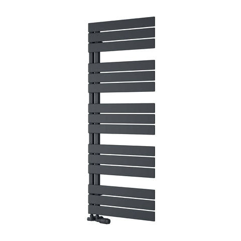 Anthracite / 1424 x 550mm Reina Pettino Mild Steel Vertical Designer Radiator