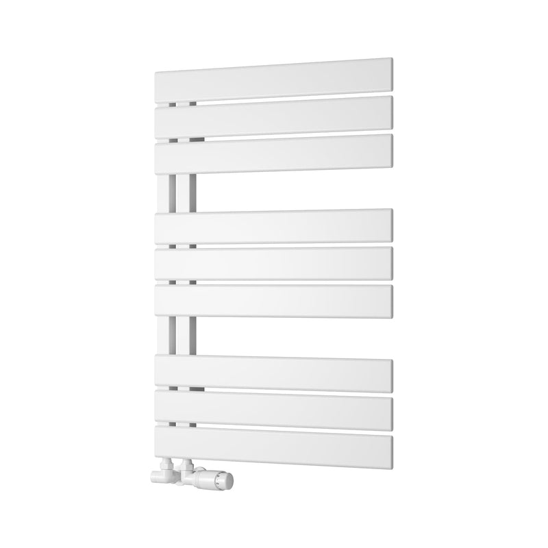 White / 823 x 550mm Reina Pettino Mild Steel Vertical Designer Radiator