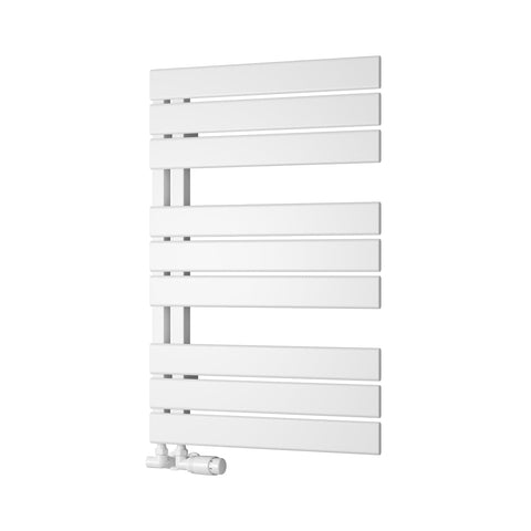 White / 823 x 550mm Reina Pettino Mild Steel Vertical Designer Radiator