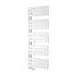 White / 1424 x 550mm Reina Pettino Mild Steel Vertical Designer Radiator