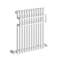 White / 650 x 500mm Reina Sori Mild Steel Designer Radiator