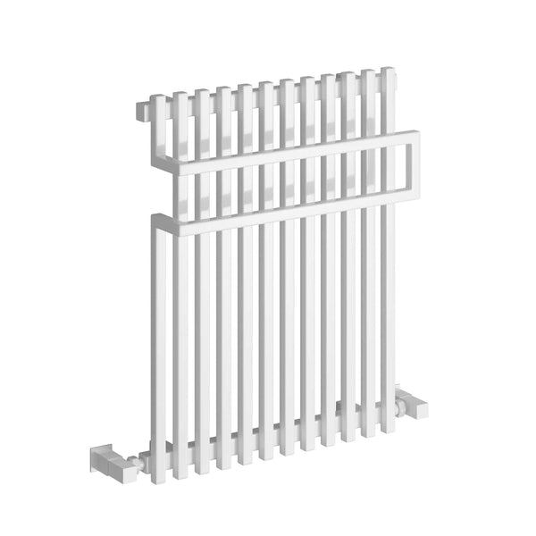 White / 650 x 500mm Reina Sori Mild Steel Designer Radiator