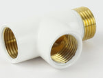 T-Piece Dual Fuel Adaptor White, Black or Chrome